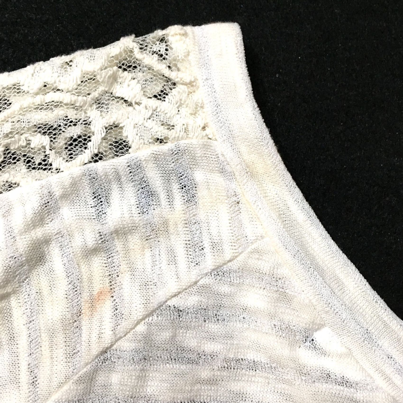 Vintage Basil Lola Blouse beige Large 3/4 Sleeve Pullover Flowy Lace Women Size L / US 10 / IT 46 - 8 Thumbnail