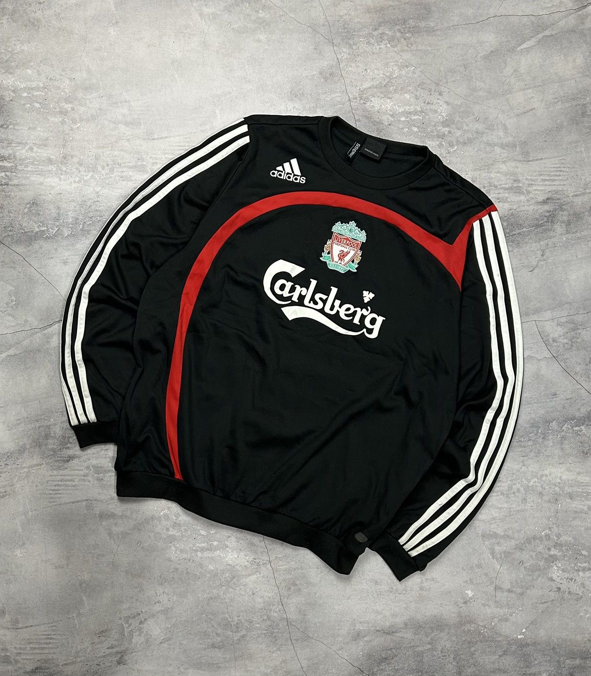 Vintage 2007/08 Adidas Liverpool Sweatshirt football soccer