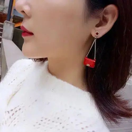 Other Fashion Elegant Shoulder Bag Long Dangle Drop Earrings Size ONE SIZE - 3 Thumbnail