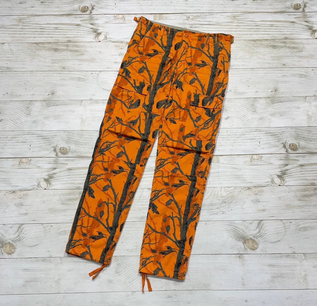 Carhartt Wip Vintage Carhartt WIP Aviation Pants Camo Tree Orange Cargo Size US 31 - 7 Thumbnail