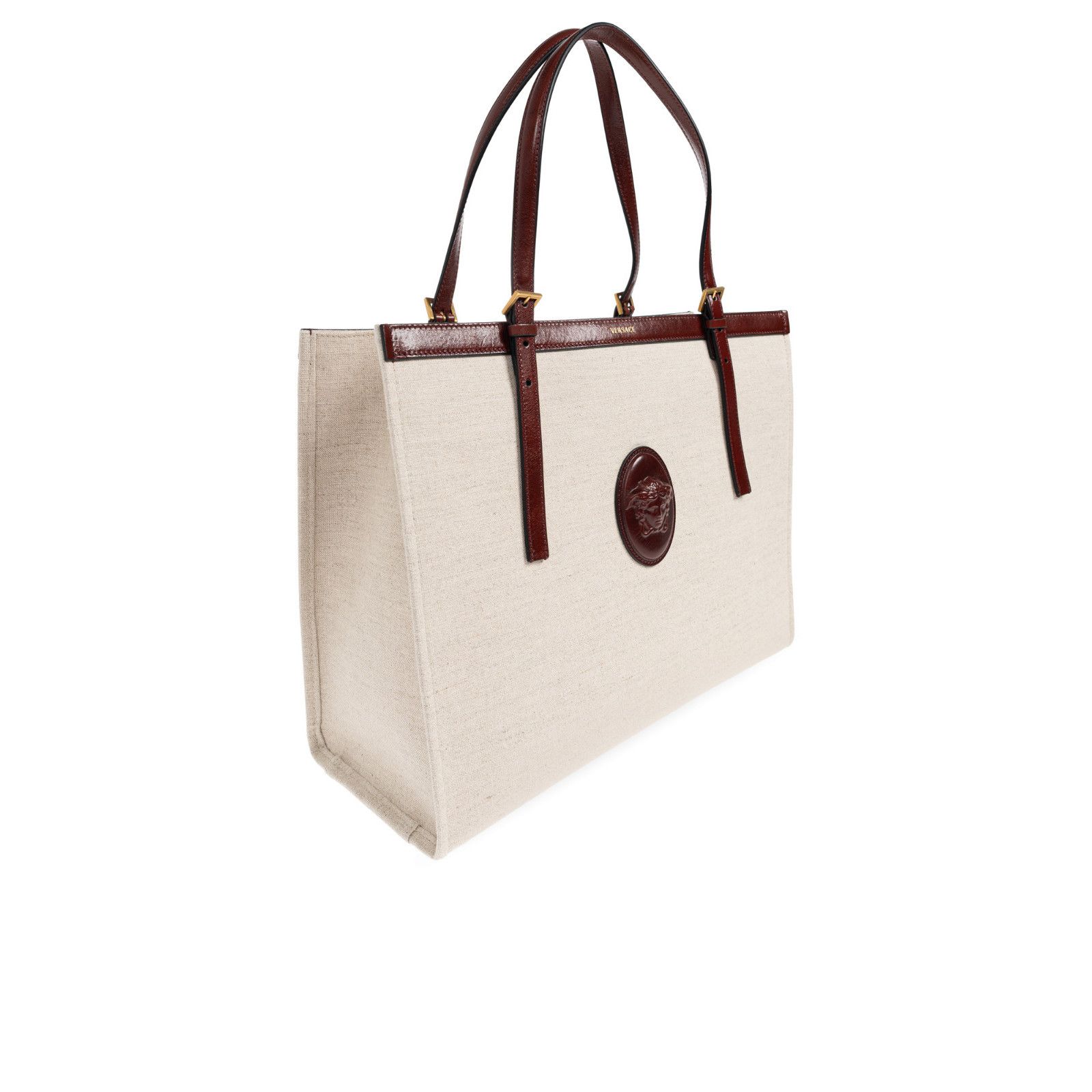 Versace VERSACE Brown Riviere Large Tote Bag New Size ONE SIZE - 3 Thumbnail