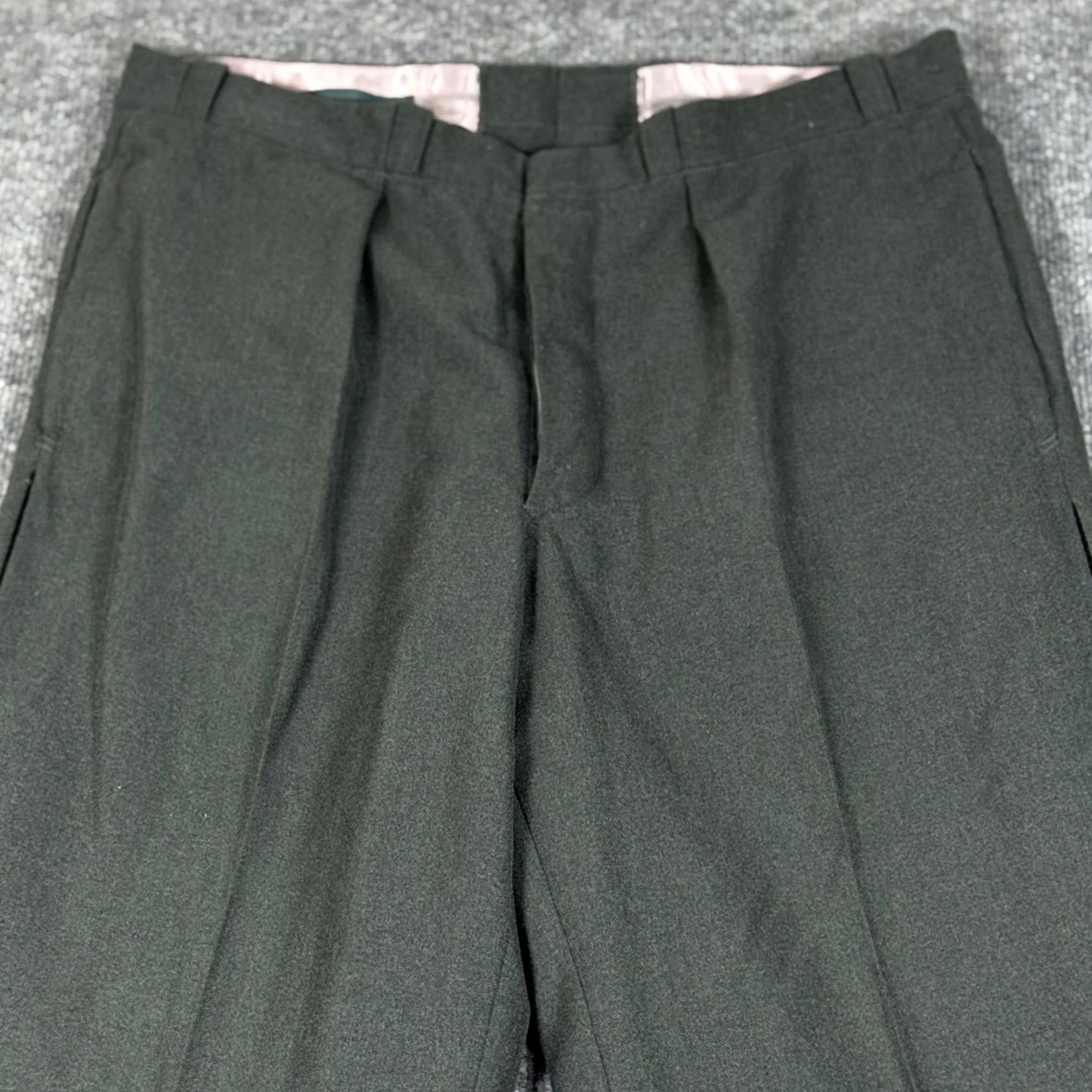 Vintage VINTAGE German Army Military Wool Blend Workwear Pants Trouser 35x31 Men Gray Wool Blend Size US 35 - 4 Thumbnail