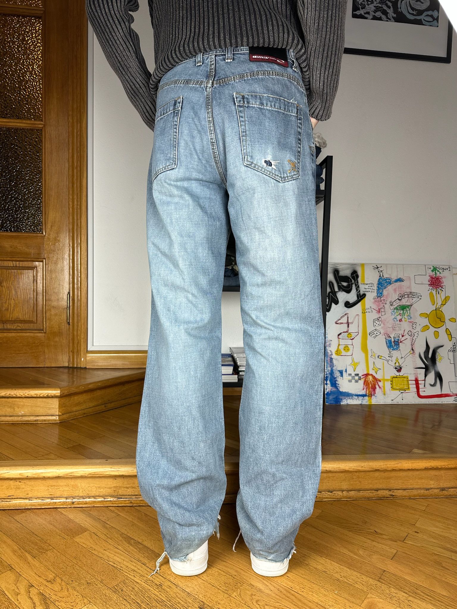 Oakley Vintage Oakley jeans industrial denim distressed Size US 31 - 5 Thumbnail