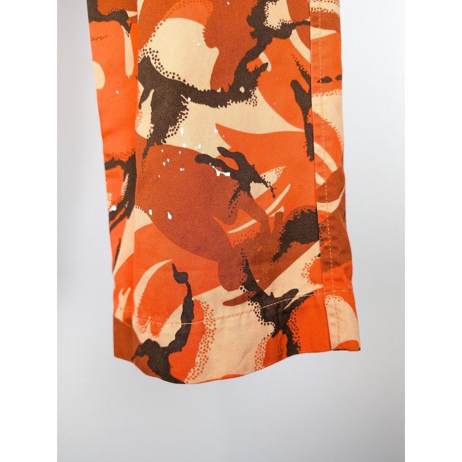 Martine Rose o1rshd1 Printed Cotton Twill Cargo Trousers in Orange Size US 32 / EU 48 - 4 Thumbnail