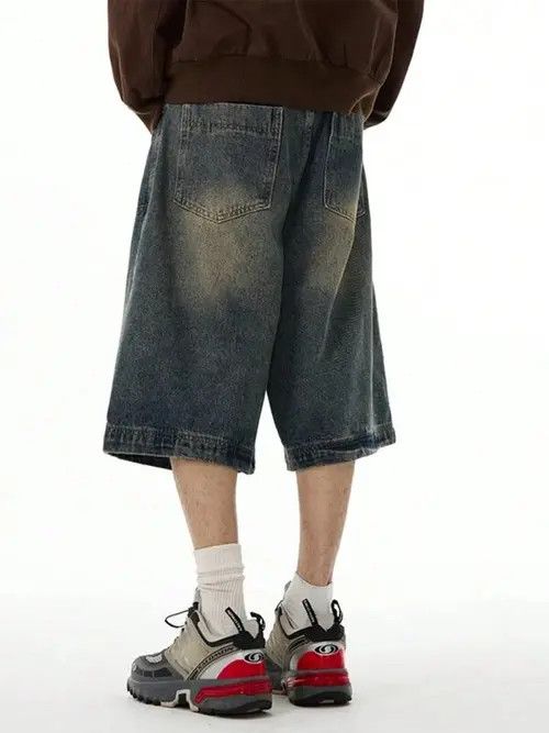 Japanese Brand × Vintage GOTH Vintage RETRO washed jorts shorts Size US 35 - 3 Thumbnail