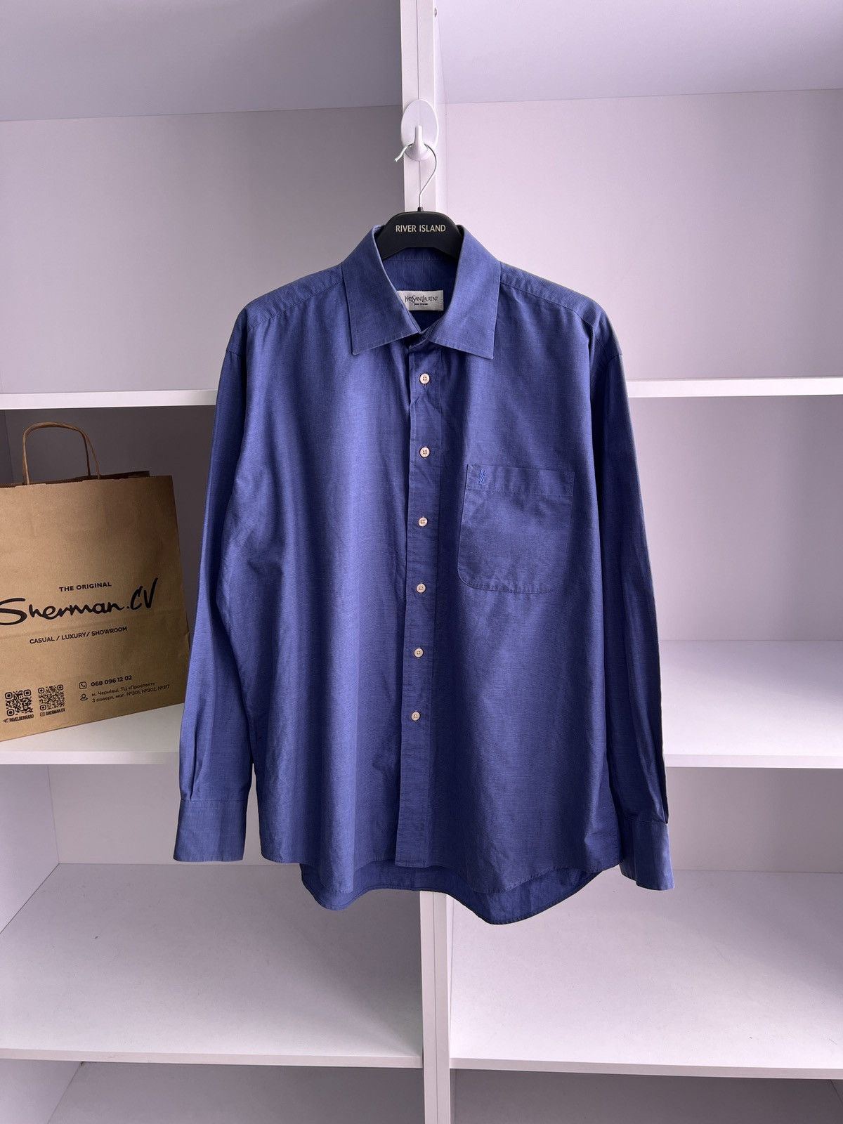 Vintage Yves Saint Laurent Button up Luxury Shirt