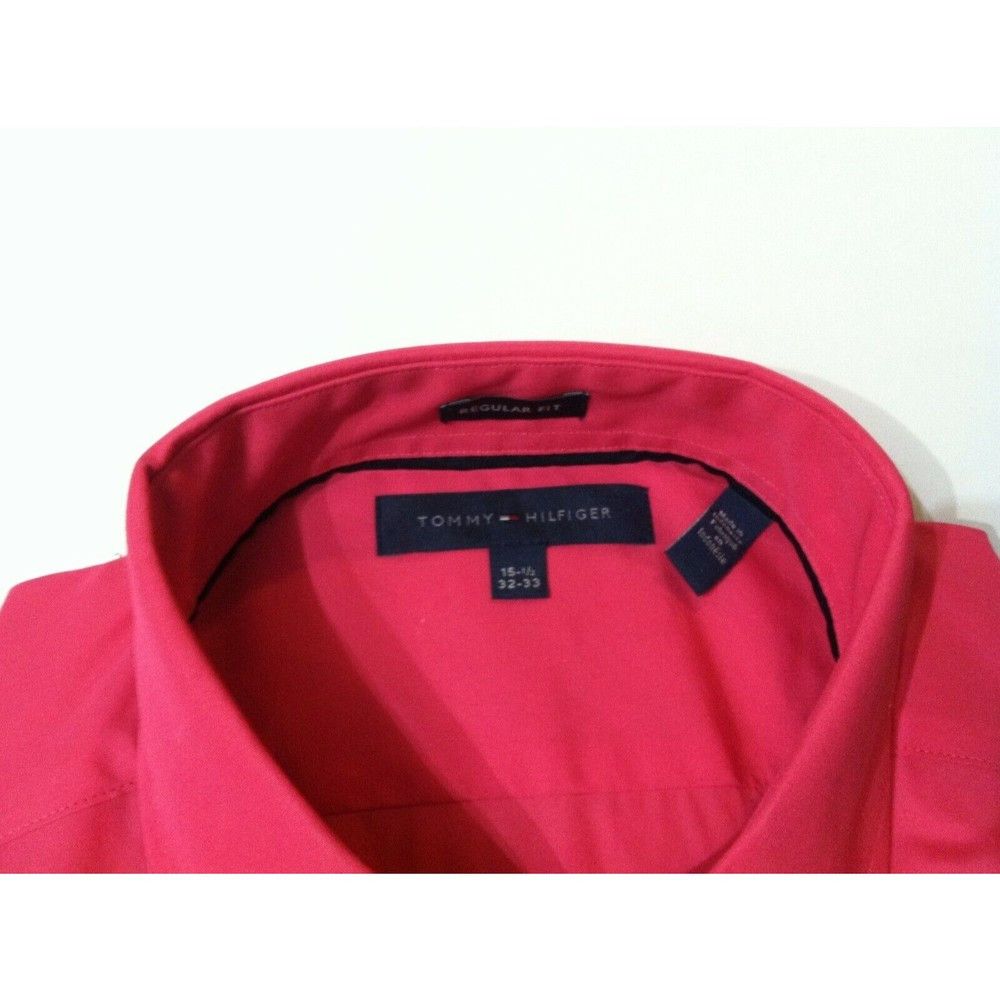 Tommy Hilfiger TOMMY HILFIGER MENS NEW 100%COTTON DRESS SHIRT 15.5/32-33 Size US M / EU 48-50 / 2 - 2 Thumbnail