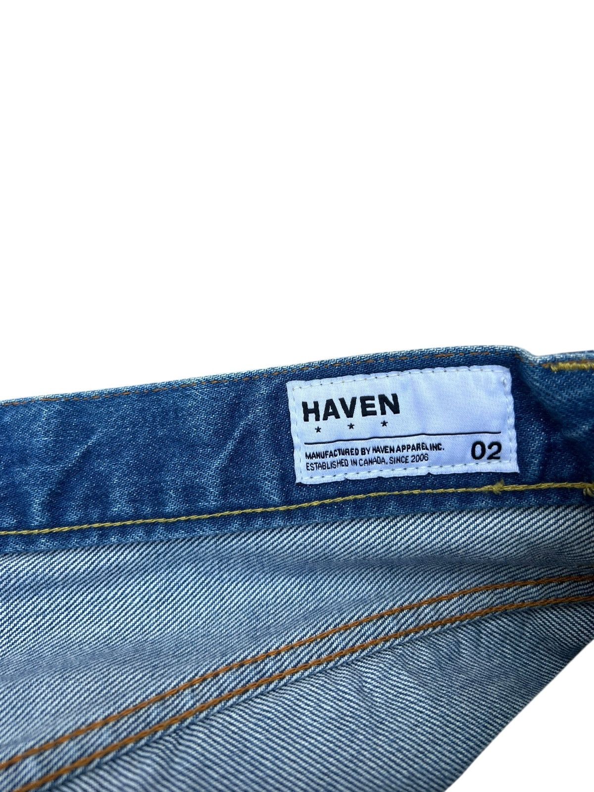 Fabric Brand & Co. HAVEN MFG Japan Blue Denim Selvedge Jeans Size US 31 - 21 Thumbnail