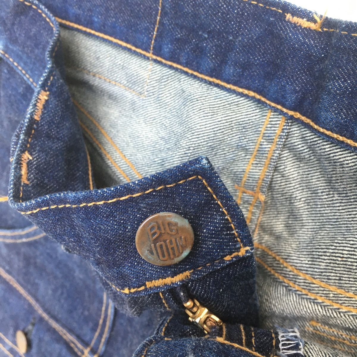 Big John × Vintage 70s VINTAGE BIG JOHN HALF SELVEDGE BUSHPANTS JEANS Size US 28 / EU 44 - 8 Thumbnail