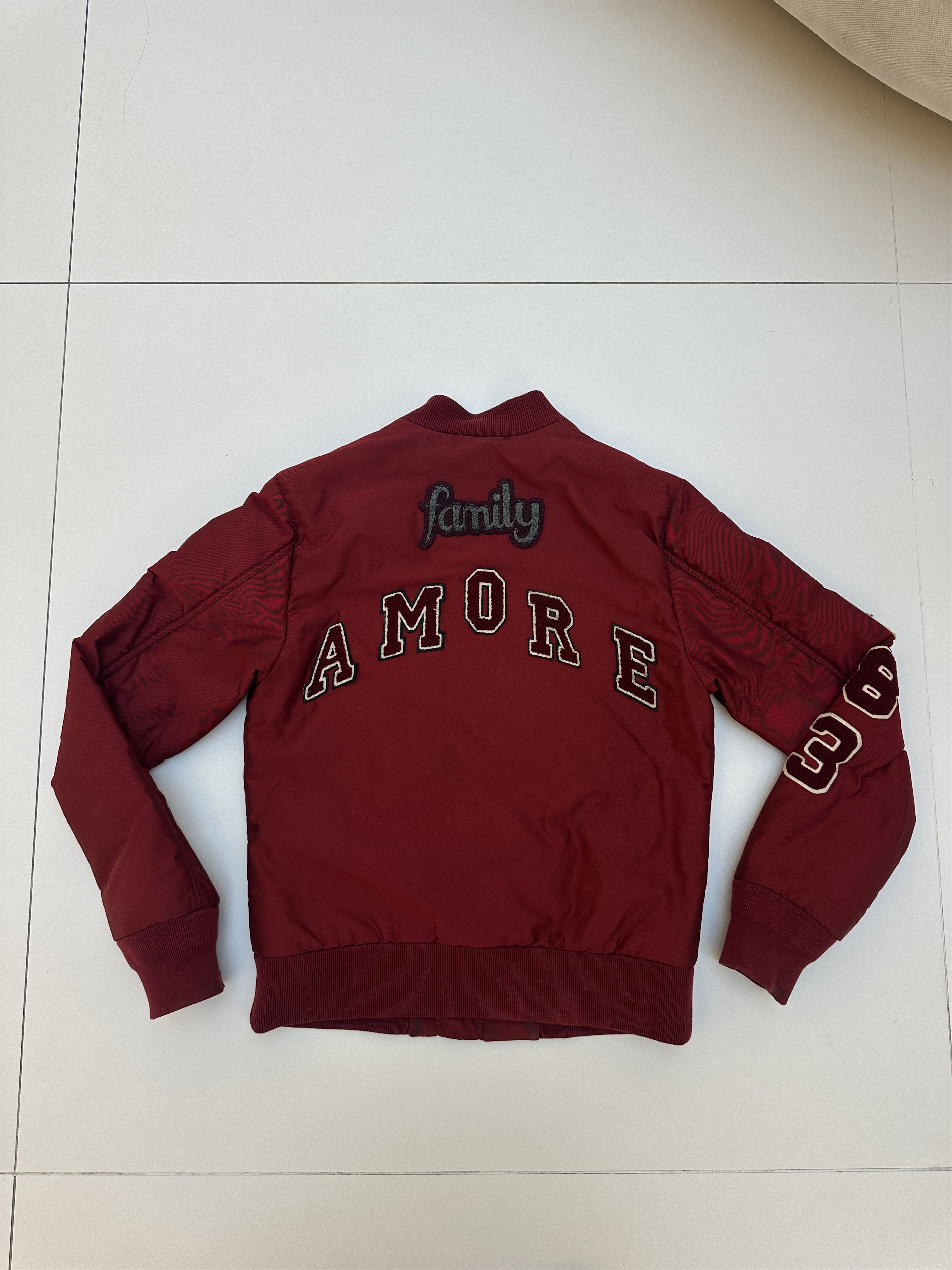 Dolce & Gabbana Dolce Gabbana Red Amore Patch Bomber Jacket Size US M / EU 48-50 / 2 - 3 Thumbnail