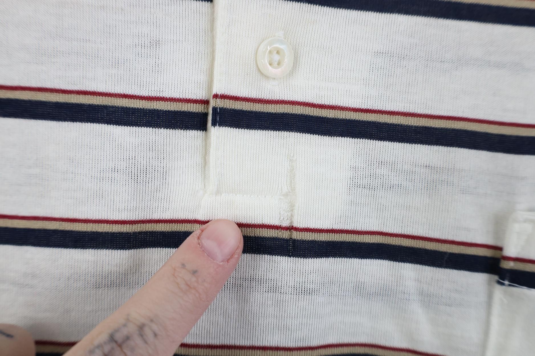 Vintage Vintage 70s 80s Streetwear Cotton Knit Golf Polo Shirt USA Size US XL / EU 56 / 4 - 4 Thumbnail