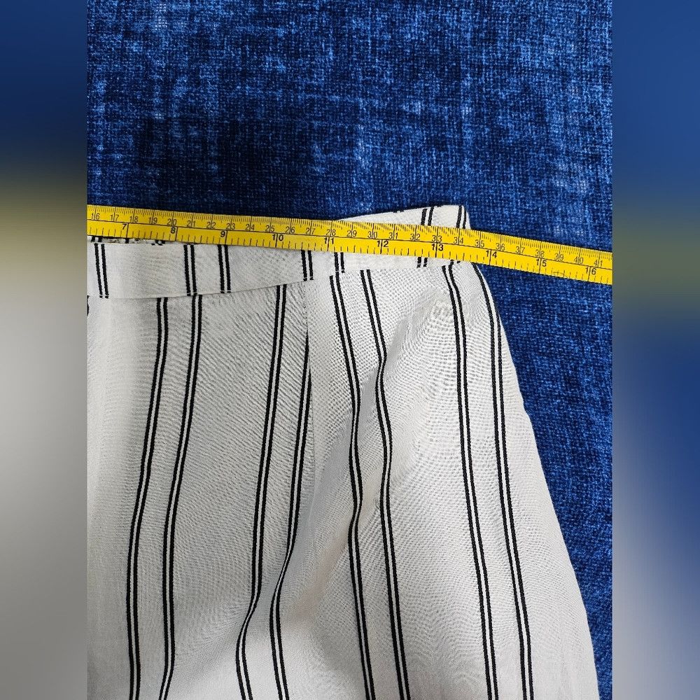 Other Reformation LPA White High Waist Wide Leg Striped Pants Ope Size 26" / US 2 / IT 38 - 7 Thumbnail