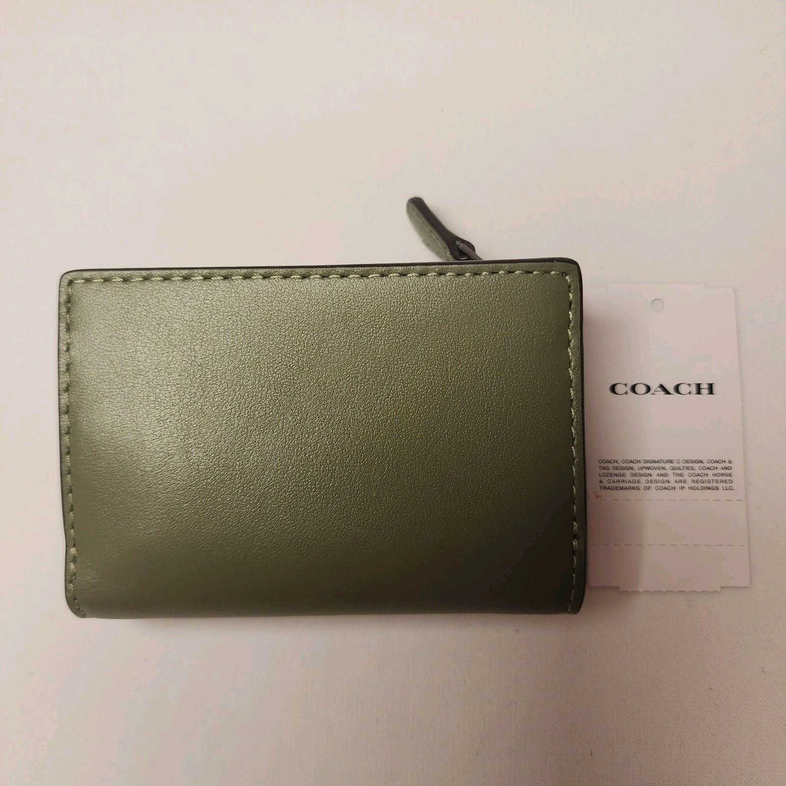 Coach NWT COACH CP260 Micro Wallet QB/MILITARY GREEN Size ONE SIZE - 4 Thumbnail