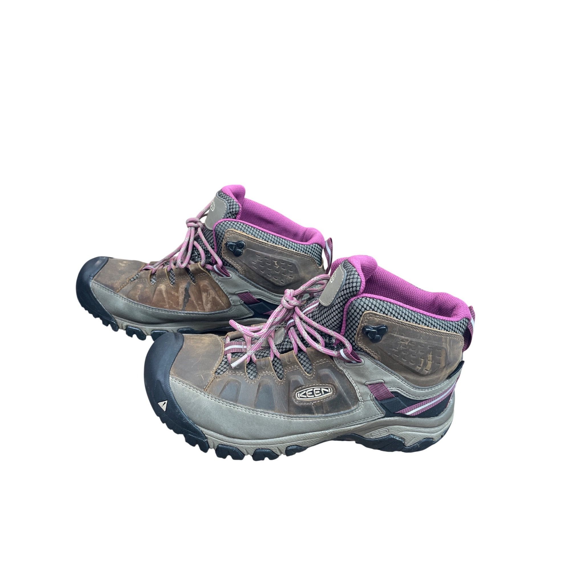 KEEN Keen Dry Womans Brown Pink Suede Waterproof Hike Boots Sz 10 Size US 10 / IT 40 - 2 Thumbnail