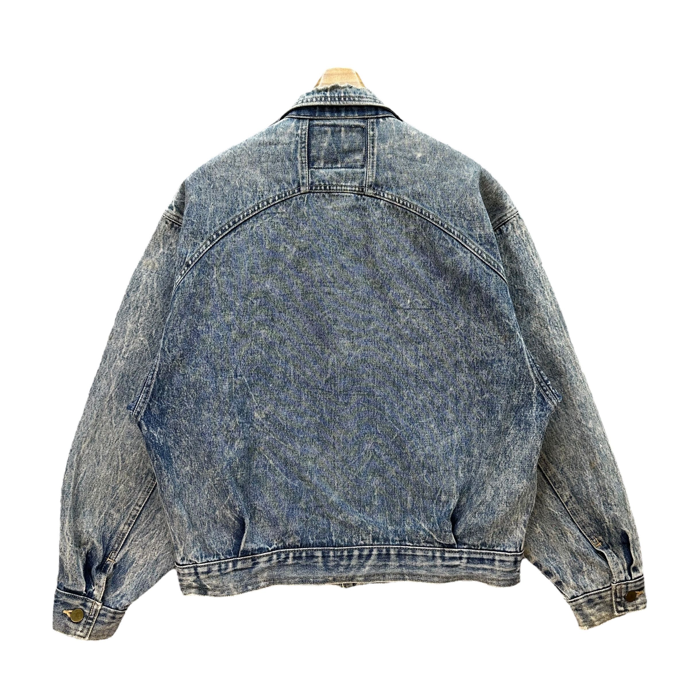 Vintage Vintage Distressed Stone Wash Denim Jacket #A37-0848 Size US L / EU 52-54 / 3 - 12 Thumbnail