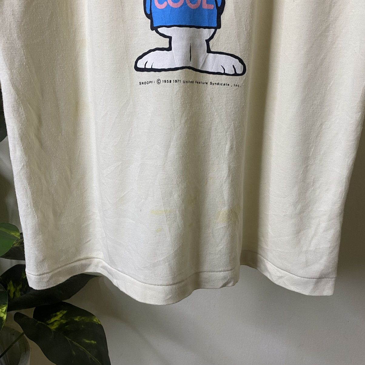 Peanuts Vintage 1990s Peanuts Snoopy Joe Cool T Shirt Size US M / EU 48-50 / 2 - 3 Thumbnail