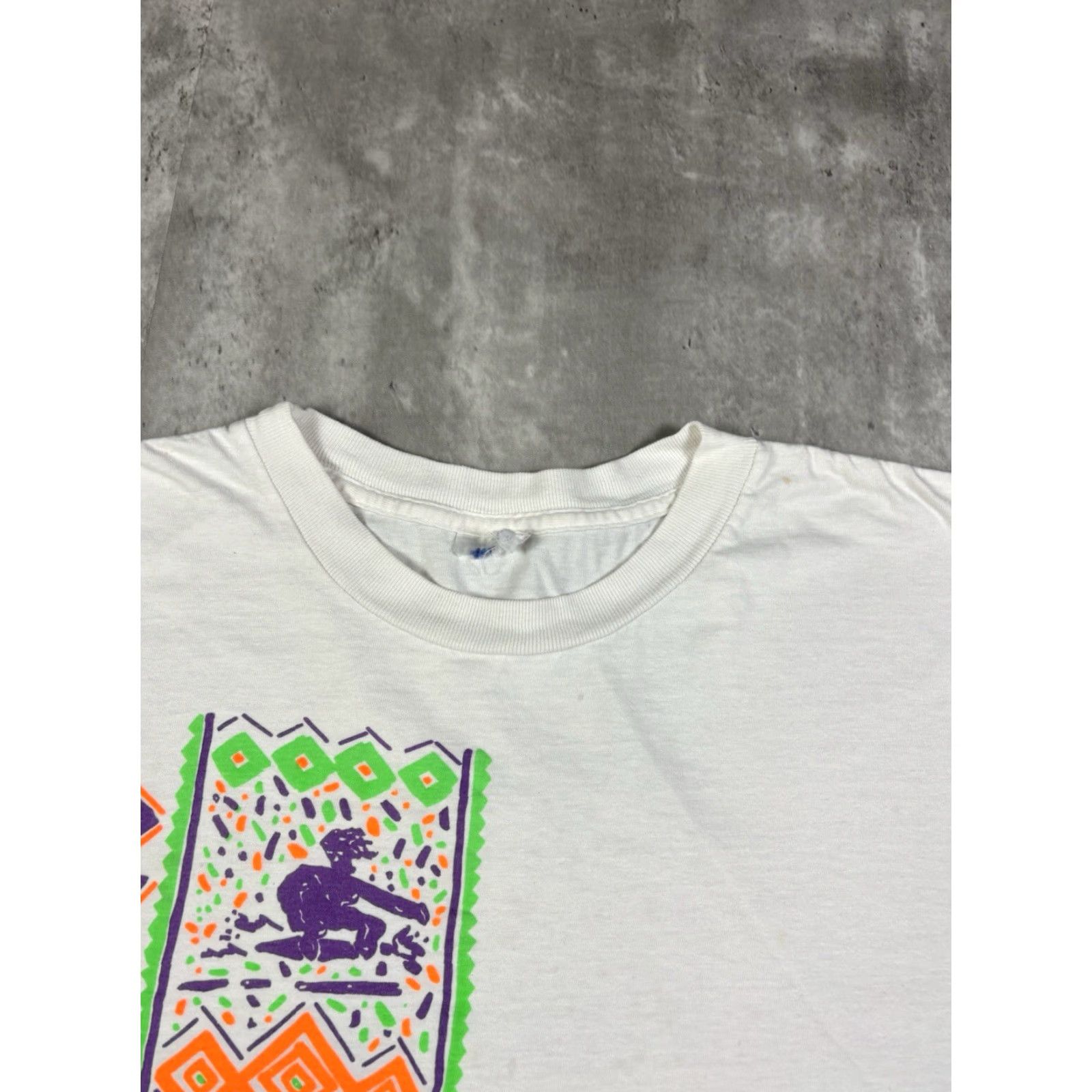 CB Sports VINTAGE CB Sports T-Shirt 90s XL Men White Cotton Graphic Print Crew Neck Short Sleeve Breathable All Seasons Double-Sided 80s? Size US XL / EU 56 / 4 - 5 Thumbnail