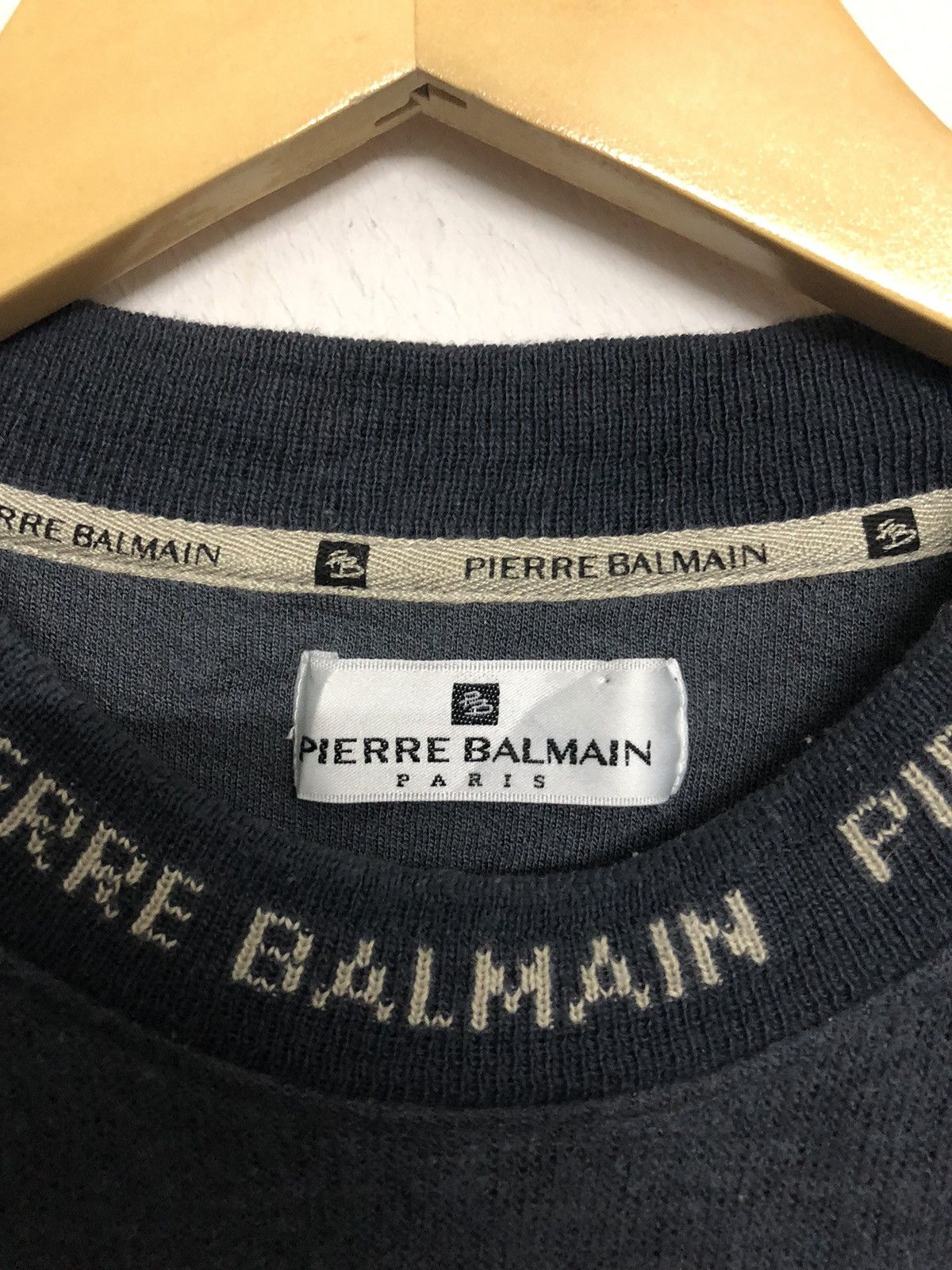Balmain Pierre Balmain Paris Crewneck Knitted Neck Sweatshirt Size US M / EU 48-50 / 2 - 5 Thumbnail