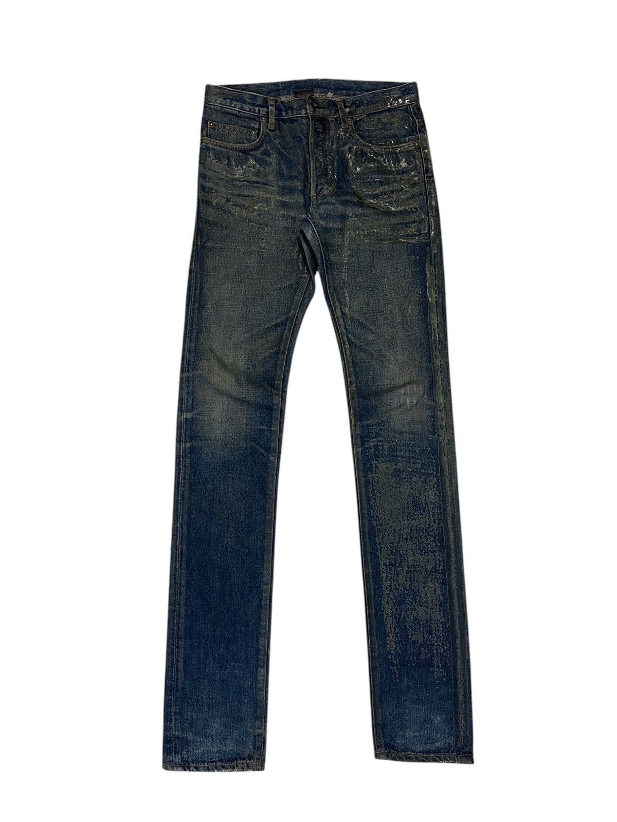 Dior × Hedi Slimane Dior Homme SS07 coated jeans | Grailed