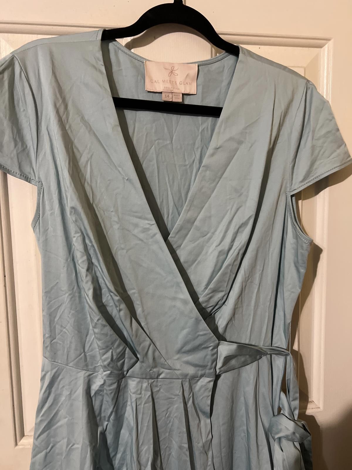 Other Gal Meets Glam julia Engel addison Wrap Dress 14 fit & flare Size XL / US 12-14 / IT 48-50 - 5 Thumbnail