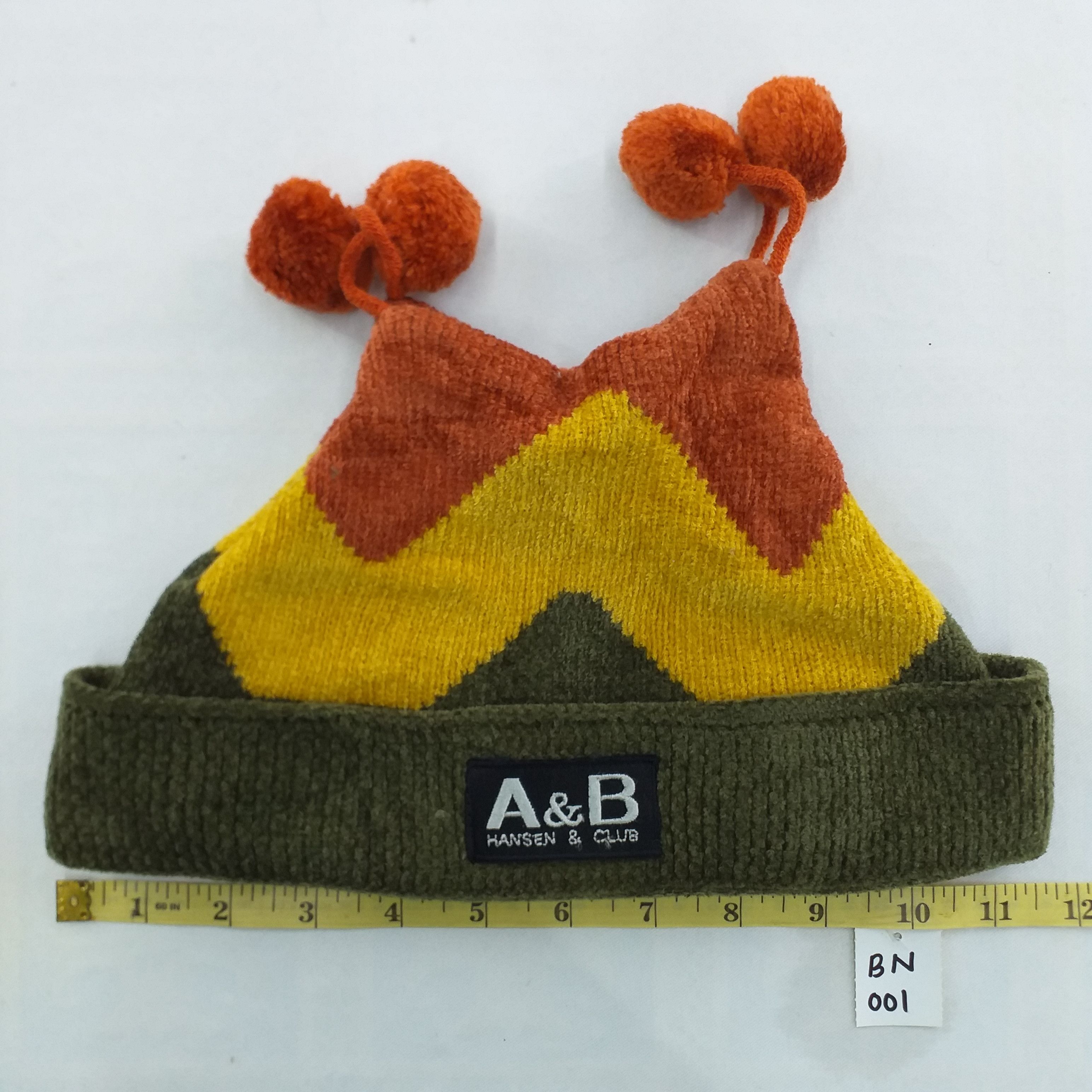 Japanese Brand A&B Hansen & Club Snow Cap Hat Beanie -BN001 Size ONE SIZE - 4 Thumbnail