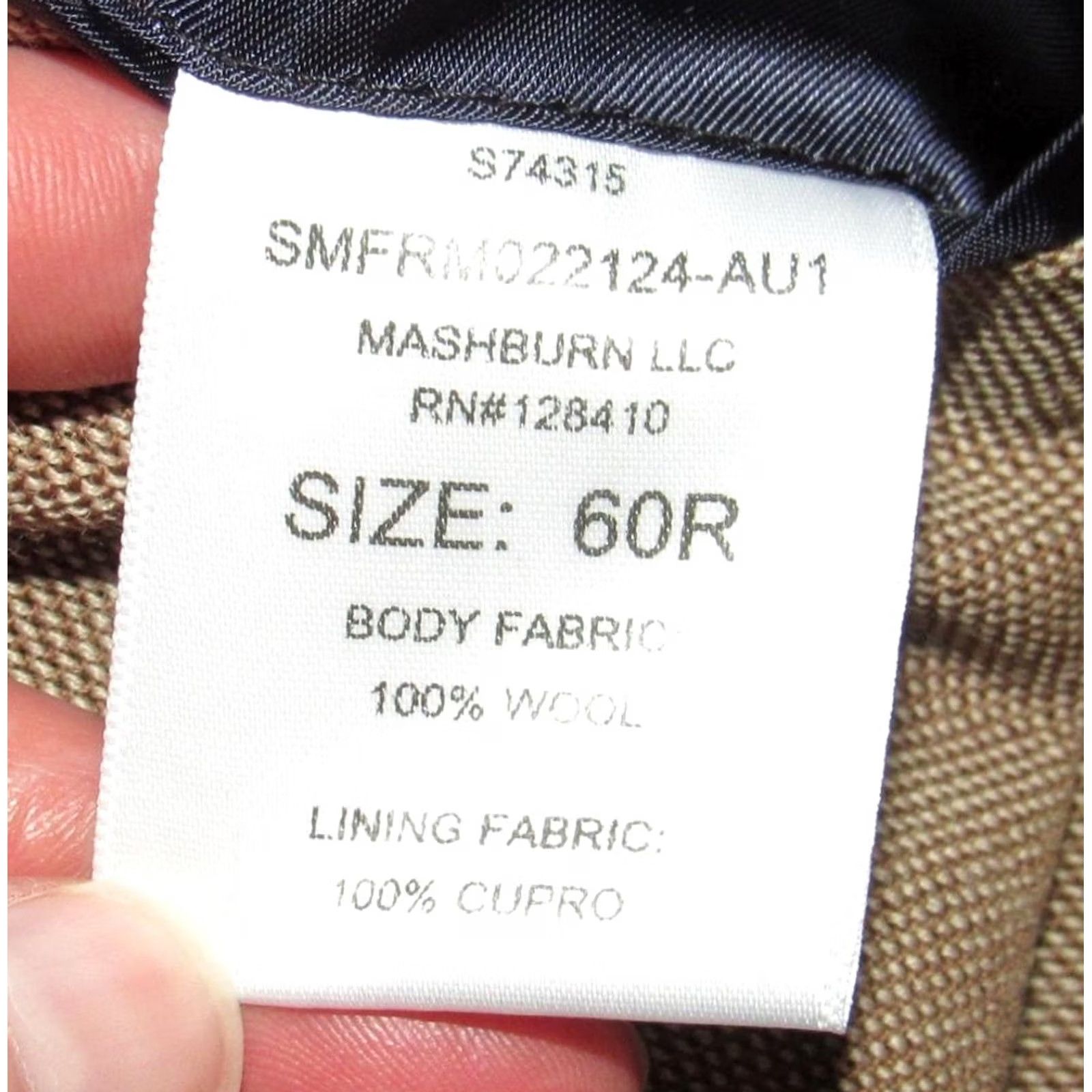 Sid Mashburn SID MASHBURN Ghost Rider Blazer Tan Hopsack Wool Blazer Sport Coat Jacket US 50R Mens Blazer Tan Wool 50R US Ghost Rider Size 50R - 5 Thumbnail