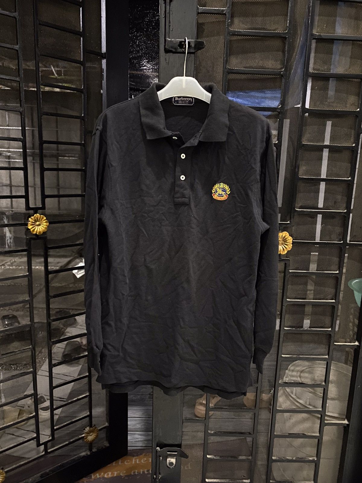 Burberry 🍓NEED GONE🍓Vintage polo shirt burberry black colour Size US S / EU 44-46 / 1 - 1 Thumbnail