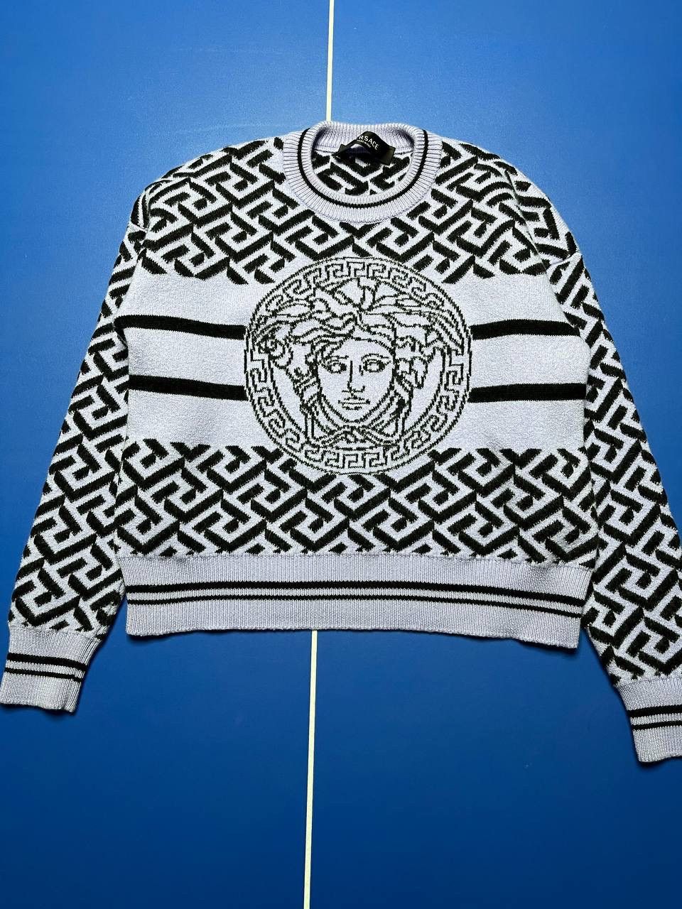 Versace Versace La Greca Medusa Knit Sweater Women’s Made in Italy Size S / US 4 / IT 40 - 1 Thumbnail