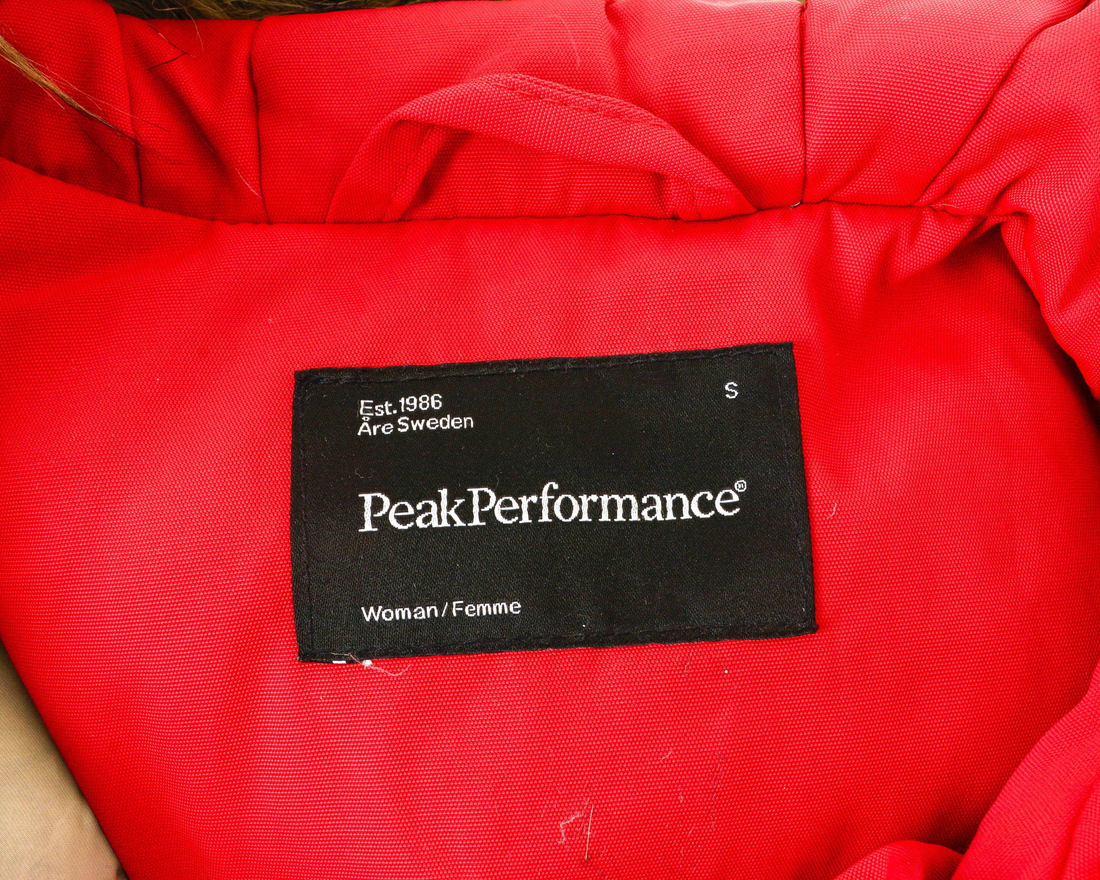 Peak Performance Womens S Down Jacket Coat Padded Warm Red Winter Parka Size S / US 4 / IT 40 - 4 Thumbnail