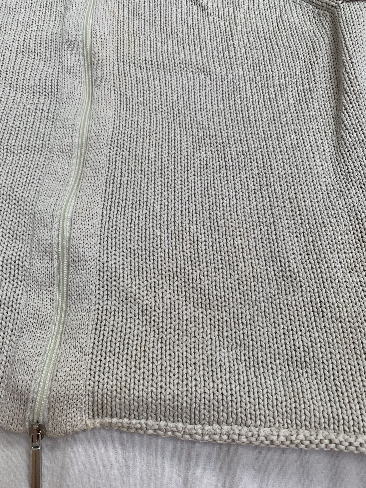 Max Mara Max Mara cotton zip-up sweater knitwear Size L / US 10 / IT 46 - 5 Thumbnail