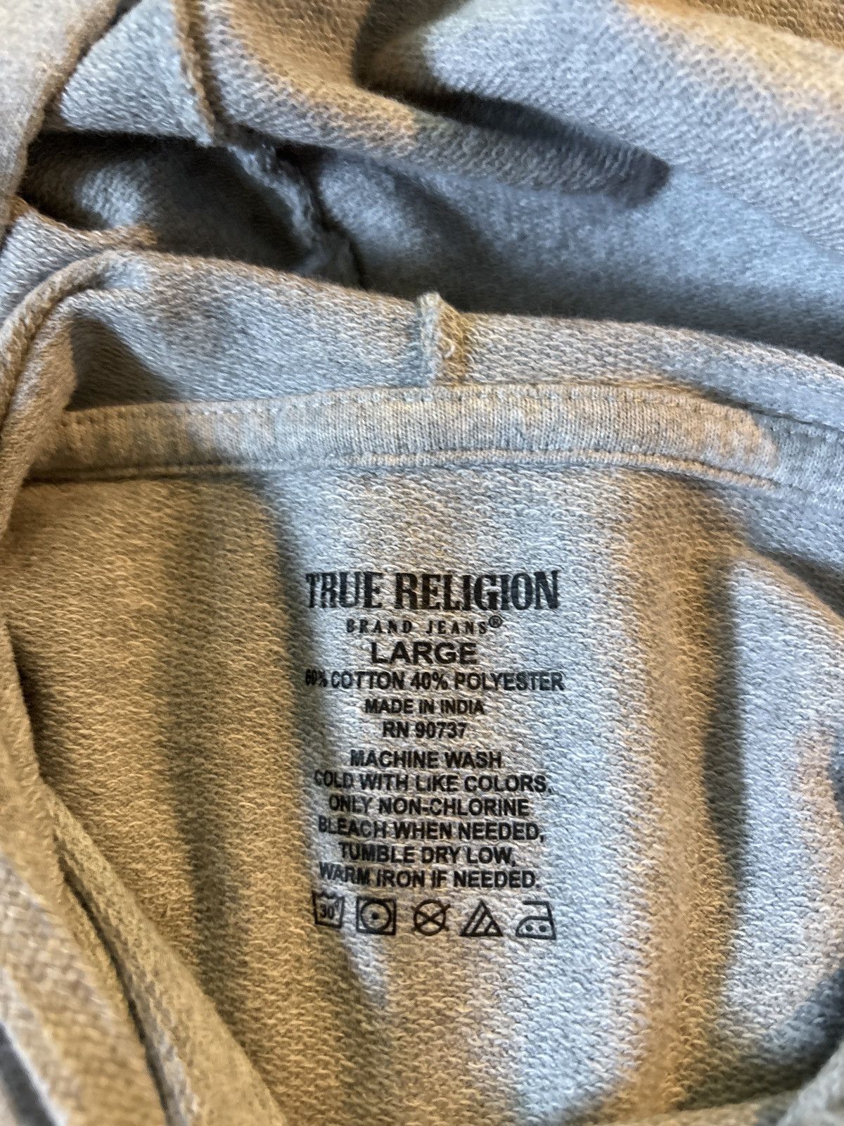True Religion Grey True Religion Sweatshirt Size US L / EU 52-54 / 3 - 5 Thumbnail