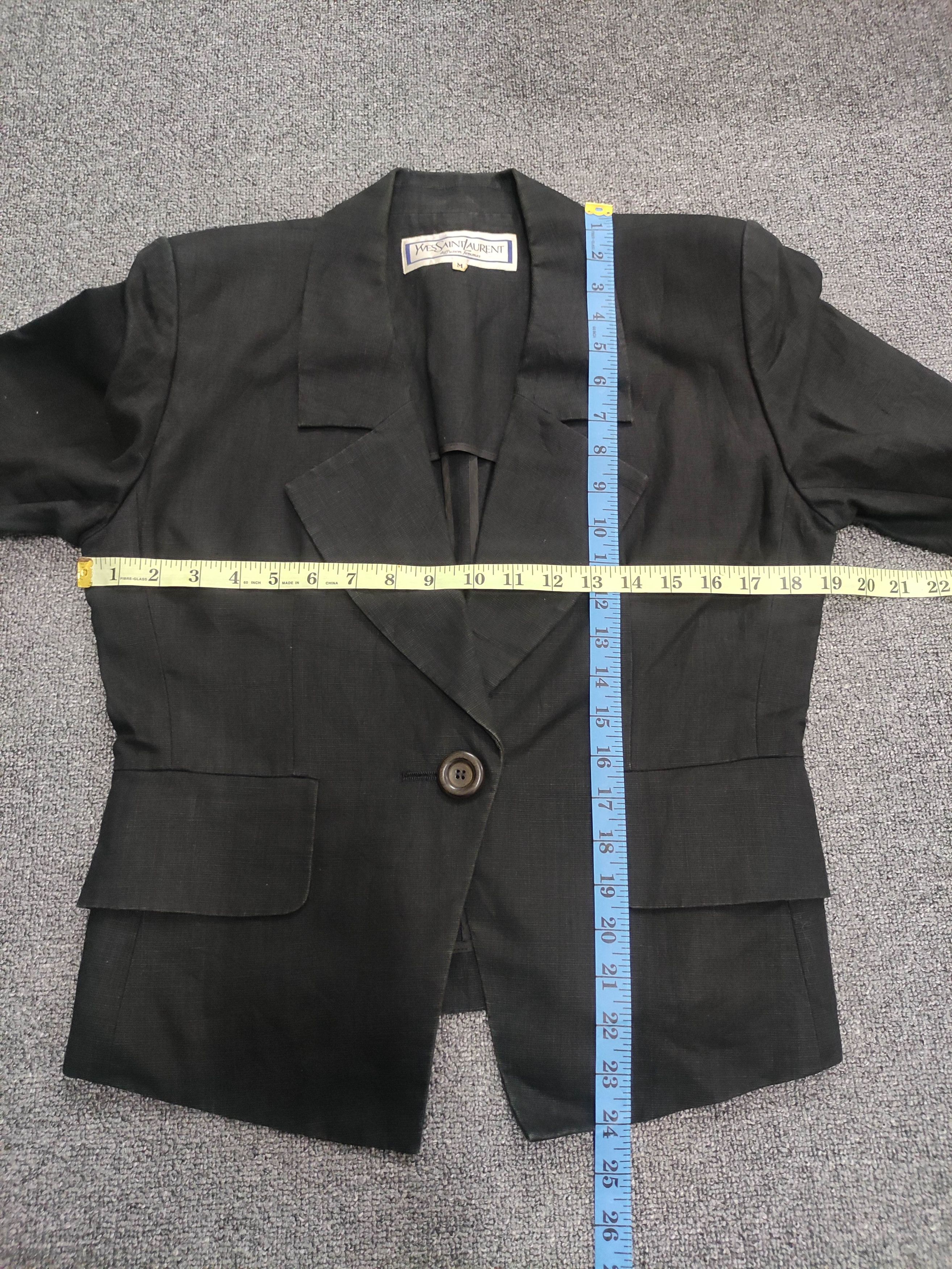 Yves Saint Laurent Vintage Yves saint Lauren Short Sleeve Coat Blazer Jacket Size M / US 6-8 / IT 42-44 - 11 Thumbnail