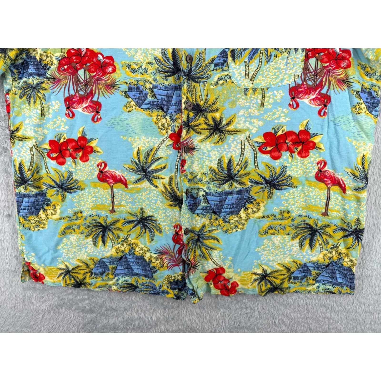 George VINTAGE George Shirt Mens 2XL Blue Floral Hawaiian Short Sleeve Button-Up Adult 2XL Mens Hawaiian Shirt Size US XXL / EU 58 / 5 - 5 Thumbnail