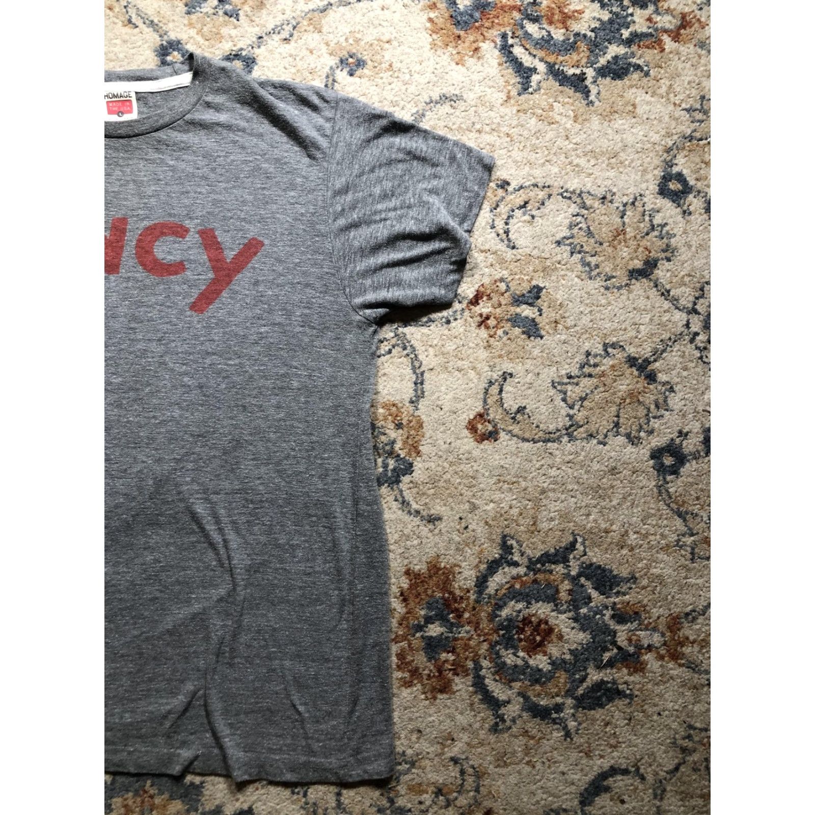 Vintage Homage Cincy Shirt Mens Large Gray Made in USA Crewneck Graphic Tee Cincinnati Size US L / EU 52-54 / 3 - 3 Thumbnail