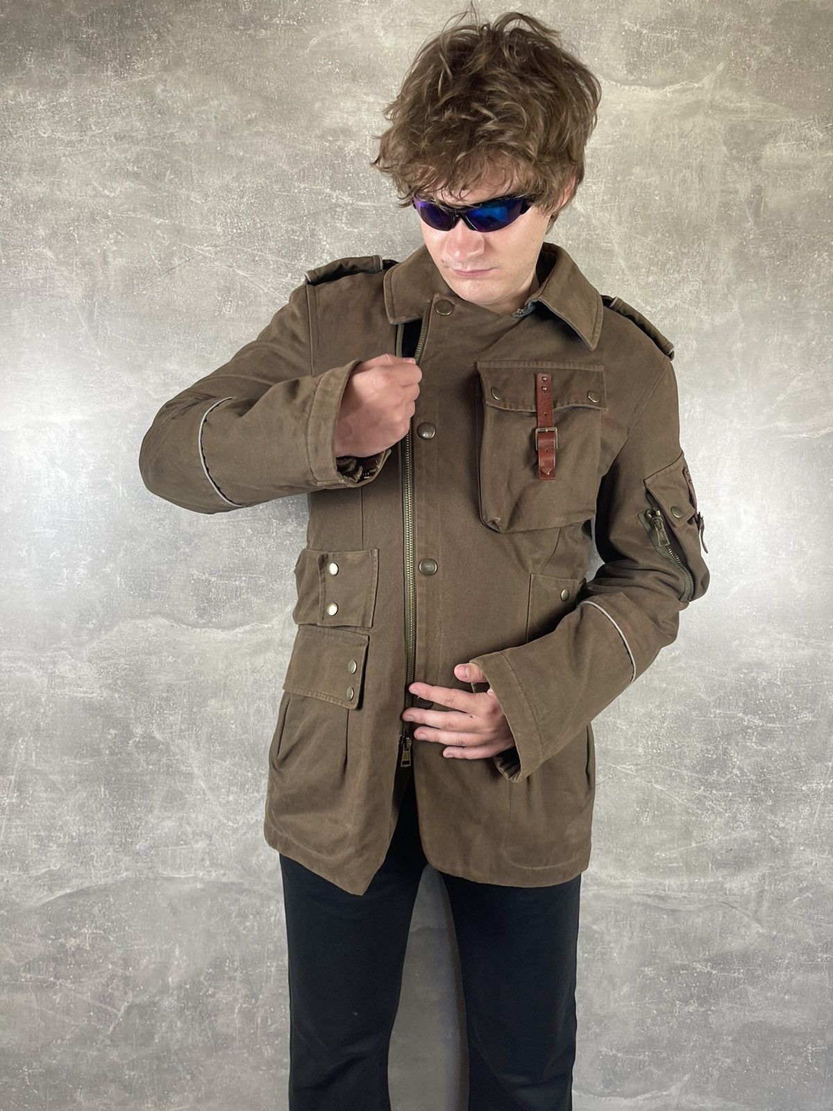 Andrew Mackenzie Vintage Andrew Mackenzie Military Jacket 00s Avant Garde Size US L / EU 52-54 / 3 - 2 Thumbnail