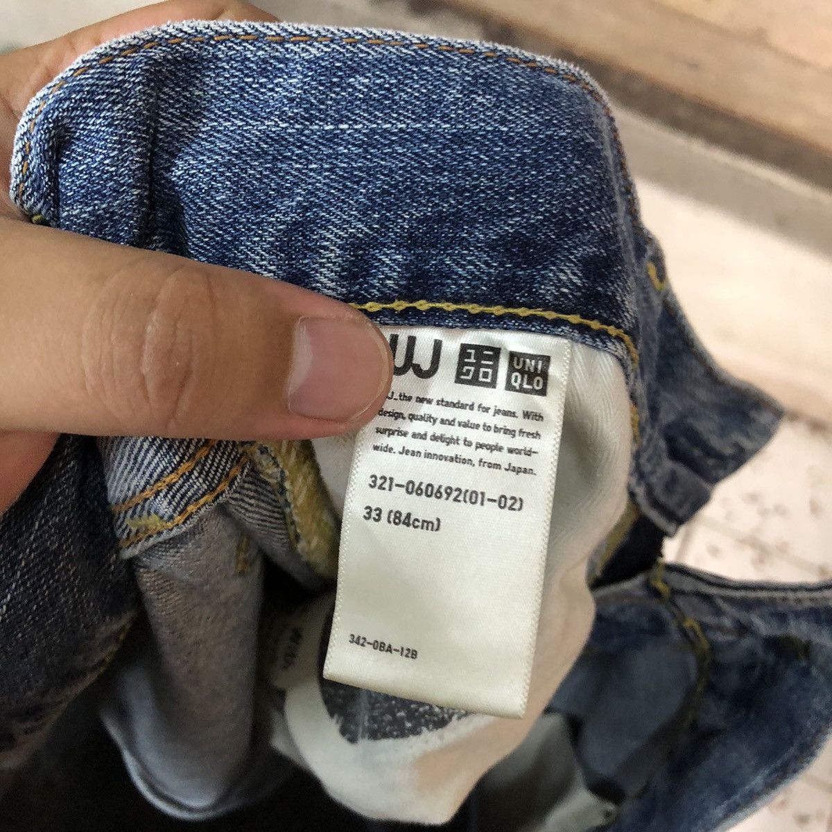 Japanese Brand Uniqlo Jeans Blue faded vintage Denim Pants #7326 Size 32" / US 10 / IT 46 - 23 Thumbnail