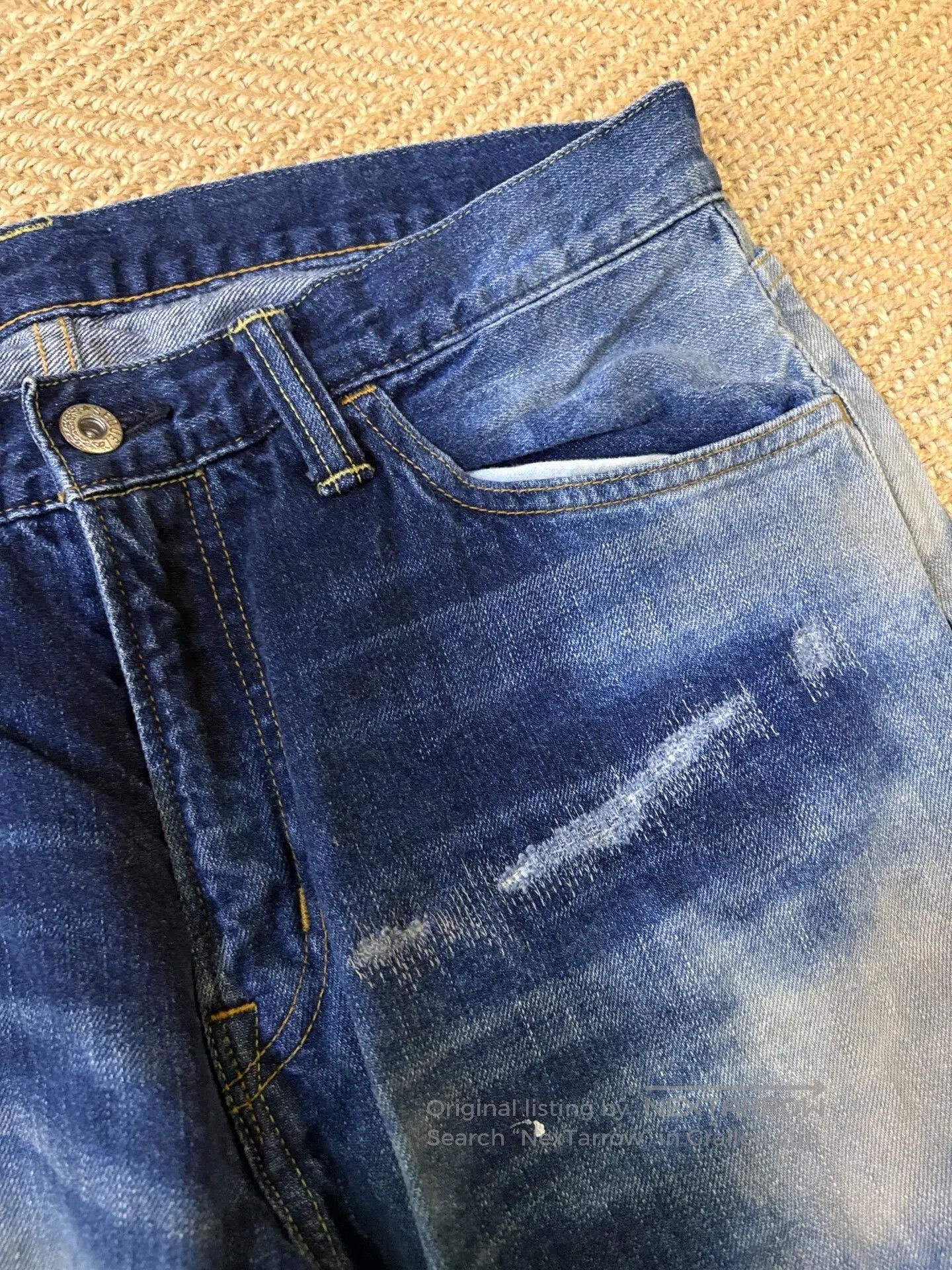 Fragment Design Hiroshi Fujiwara Fragment Distressed Denim Pants. Size US 43 - 7 Thumbnail