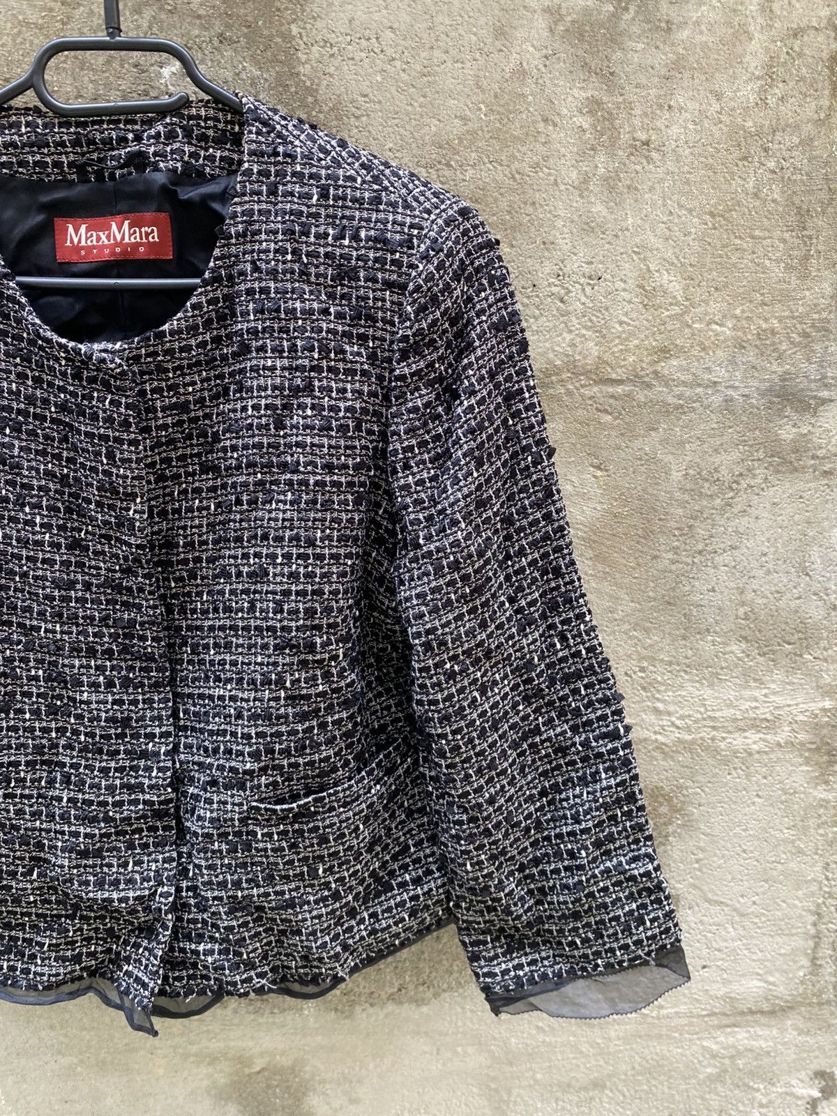 Max Mara Max Mara Studio braided gray Blazer Luxury style Size M / US 6-8 / IT 42-44 - 3 Thumbnail