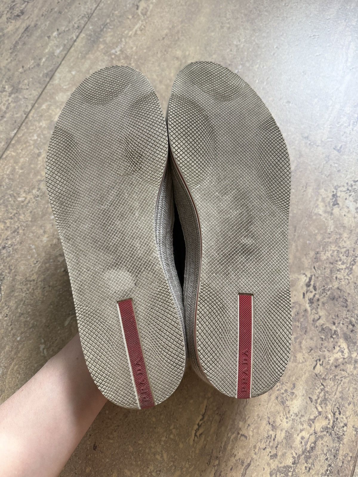 Prada Prada Linea Rossa loafers espadrilles slip-on suede navy Size US 9 / EU 42 - 4 Thumbnail