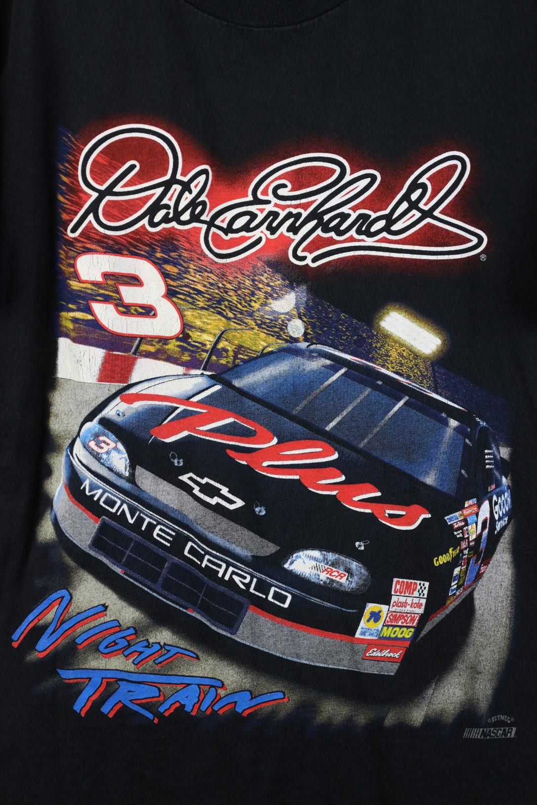 Vintage Vintage 90s Nascar Earnhardt Racing Night Train T-Shirt USA Size US L / EU 52-54 / 3 - 4 Thumbnail
