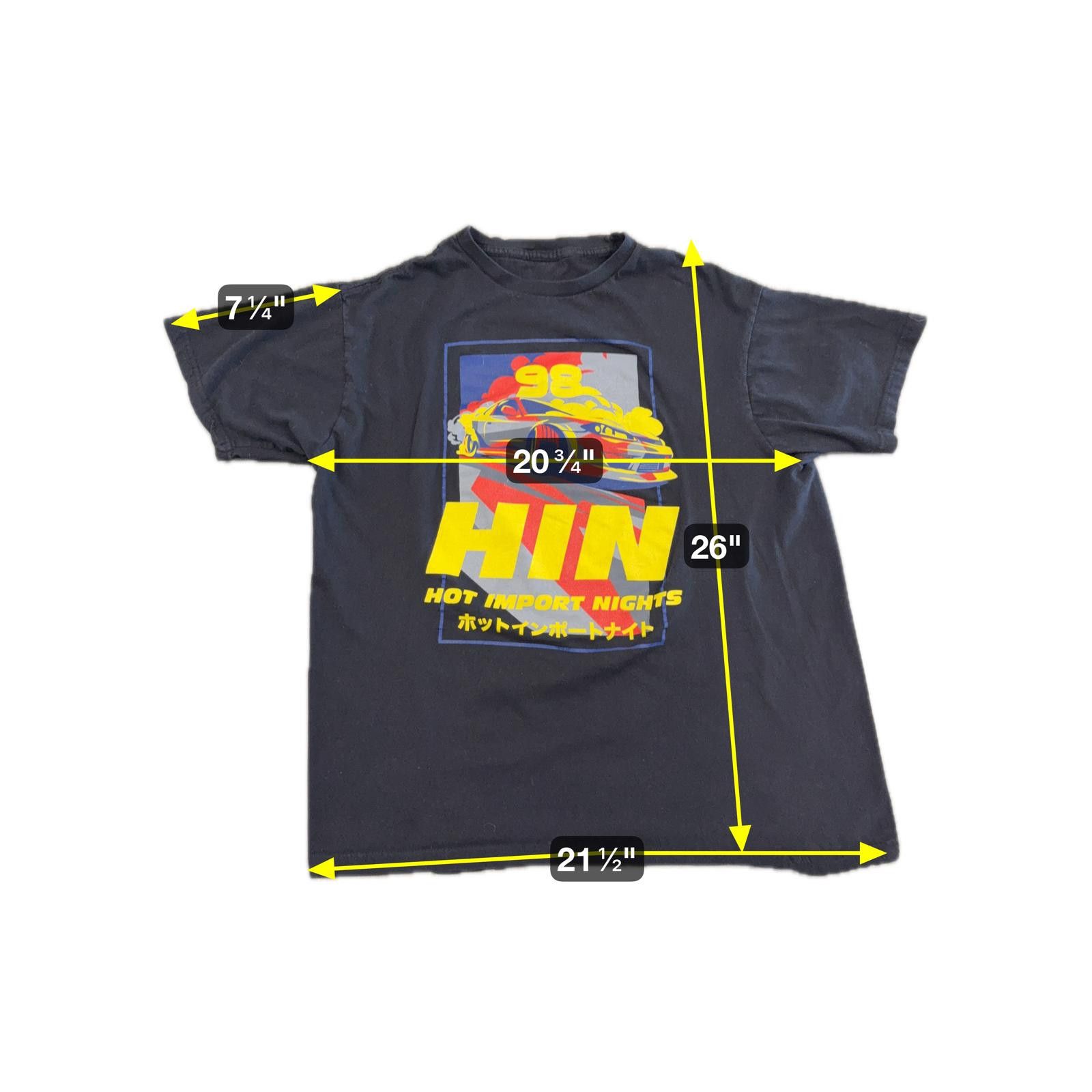 Other Vintage 1998 Hot Import Nights Japan T-Shirt XL RARE Size US XL / EU 56 / 4 - 3 Thumbnail