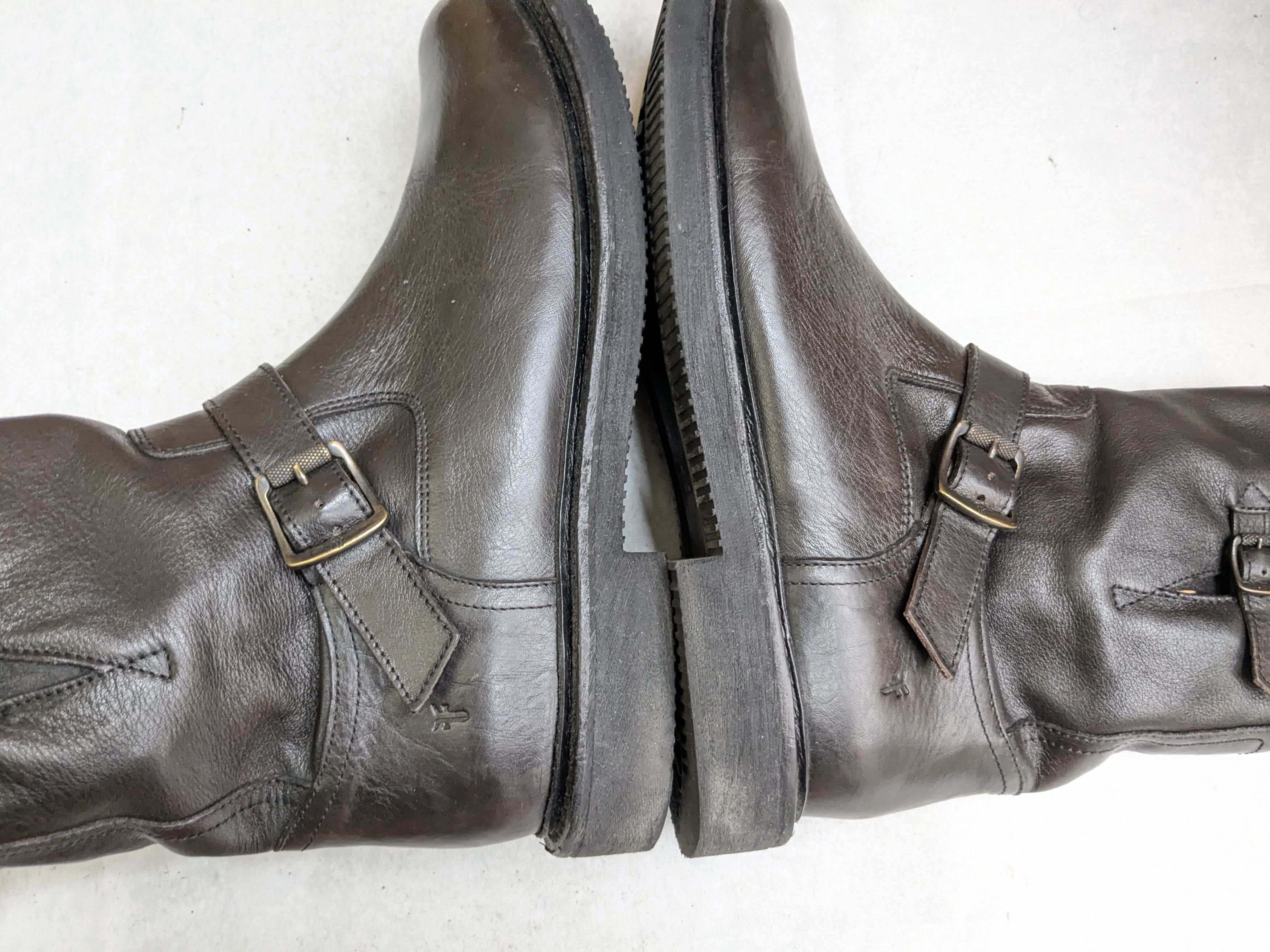 Frye Frye Engineer Boots Brown Leather 11.5 Motorcycle Biker Size US 11.5 / EU 44-45 - 6 Thumbnail