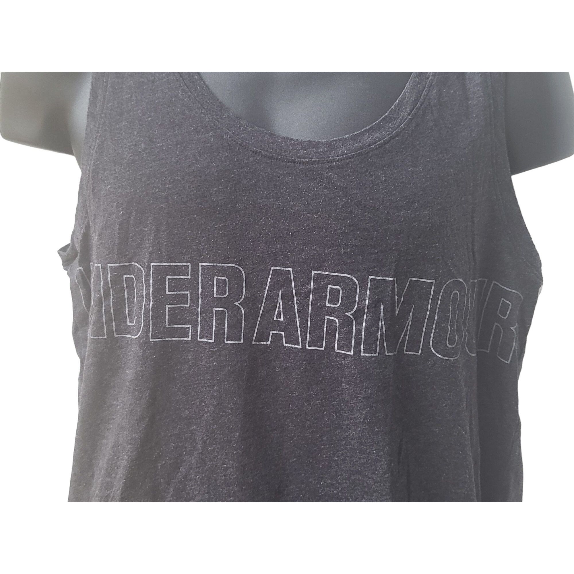 Under Armour Under Armour Tank Top Women Sz M Gray Big Graphic Athleisure Size M / US 6-8 / IT 42-44 - 2 Thumbnail