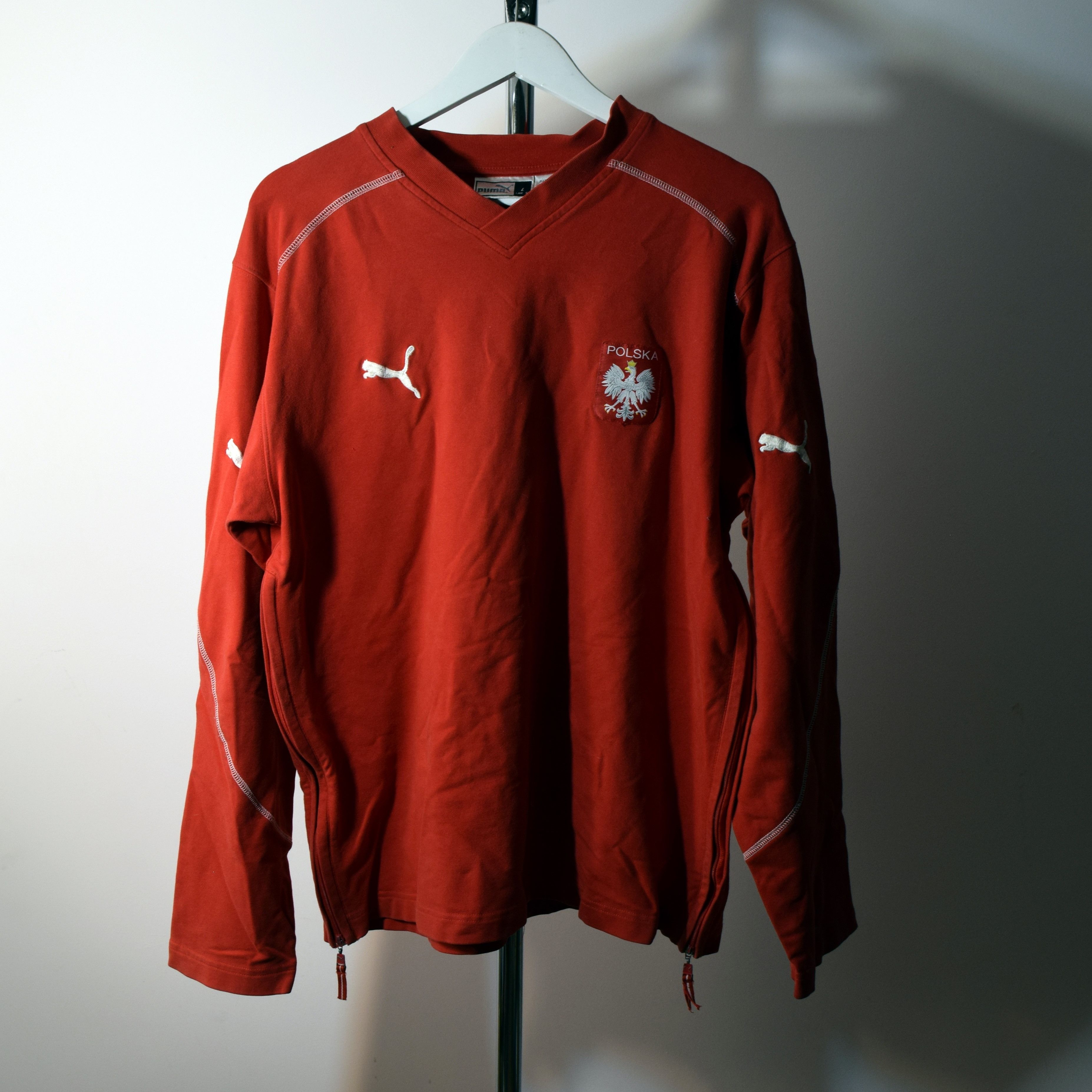Puma × Vintage Vintage Y2K Poland Football Soccer Jersey Longsleeve Puma L Size US L / EU 52-54 / 3 - 1 Thumbnail