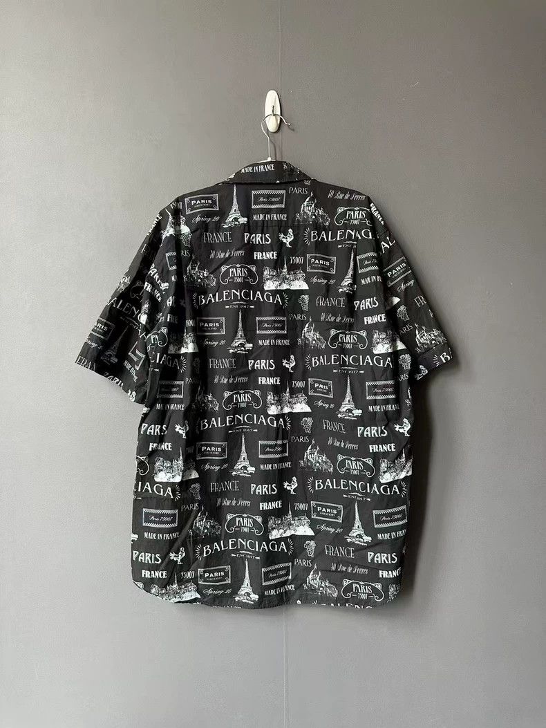 Balenciaga Balenciaga size 38 Tower Short Sleeve Shirt Size US M / EU 48-50 / 2 - 2 Thumbnail