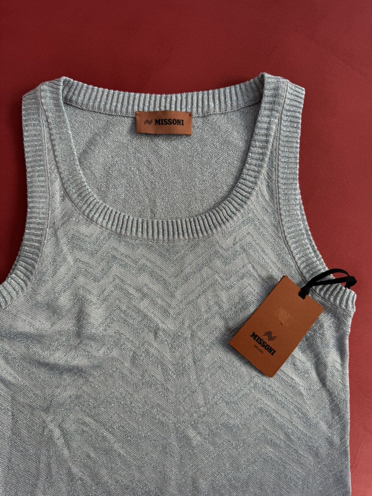Missoni Missoni chevron NEW camisole, silver, size M Size M / US 6-8 / IT 42-44 - 2 Thumbnail