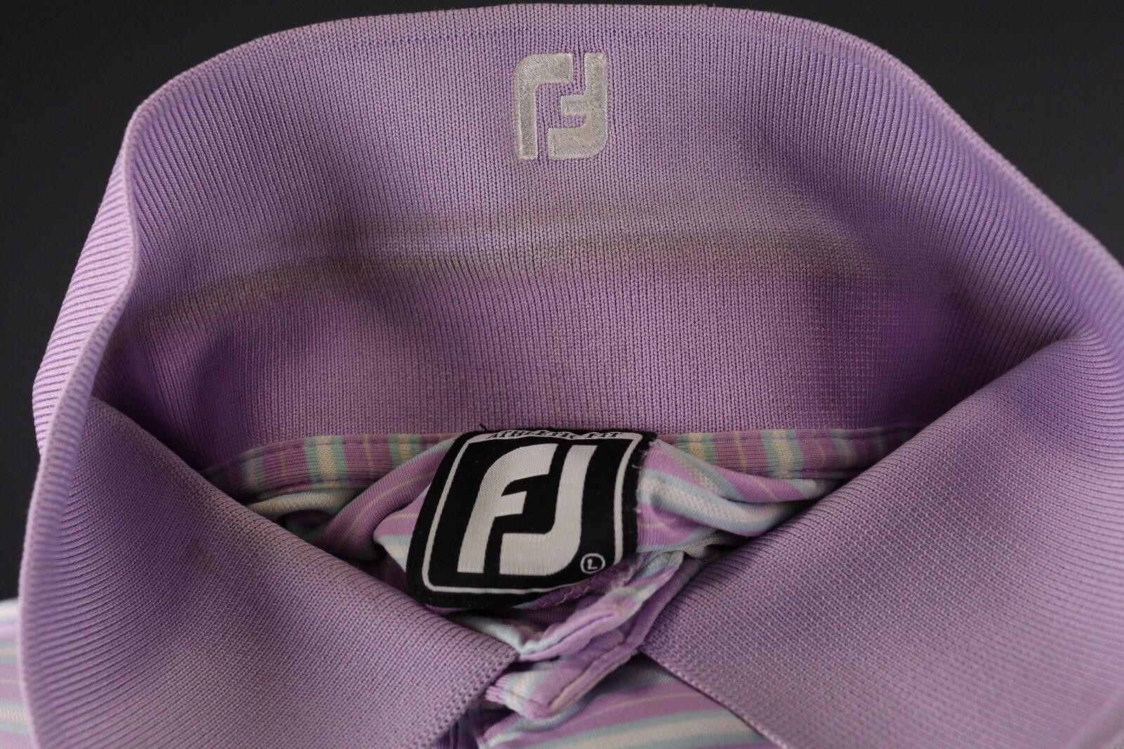 Footjoy Foot Joy Purple Stripe Athletic Fit Polo Shirt Size L Size US L / EU 52-54 / 3 - 12 Thumbnail