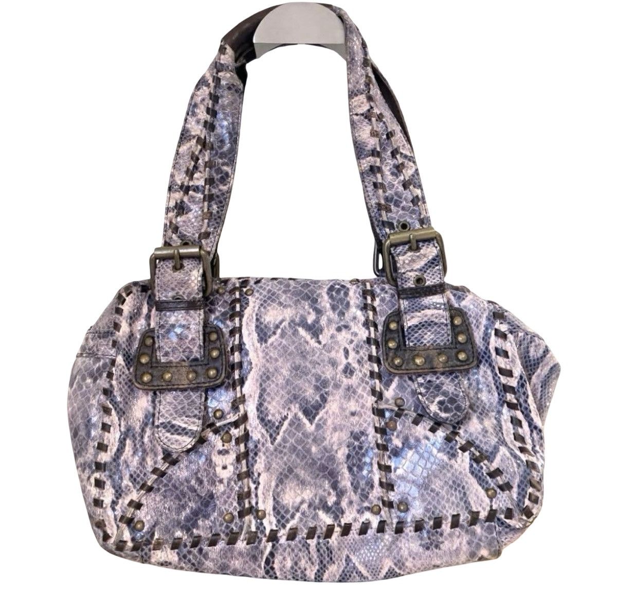 Betsey Johnson Betsey Johnson Y2K Archive Python Print Studded Tote Bag Size ONE SIZE - 2 Thumbnail