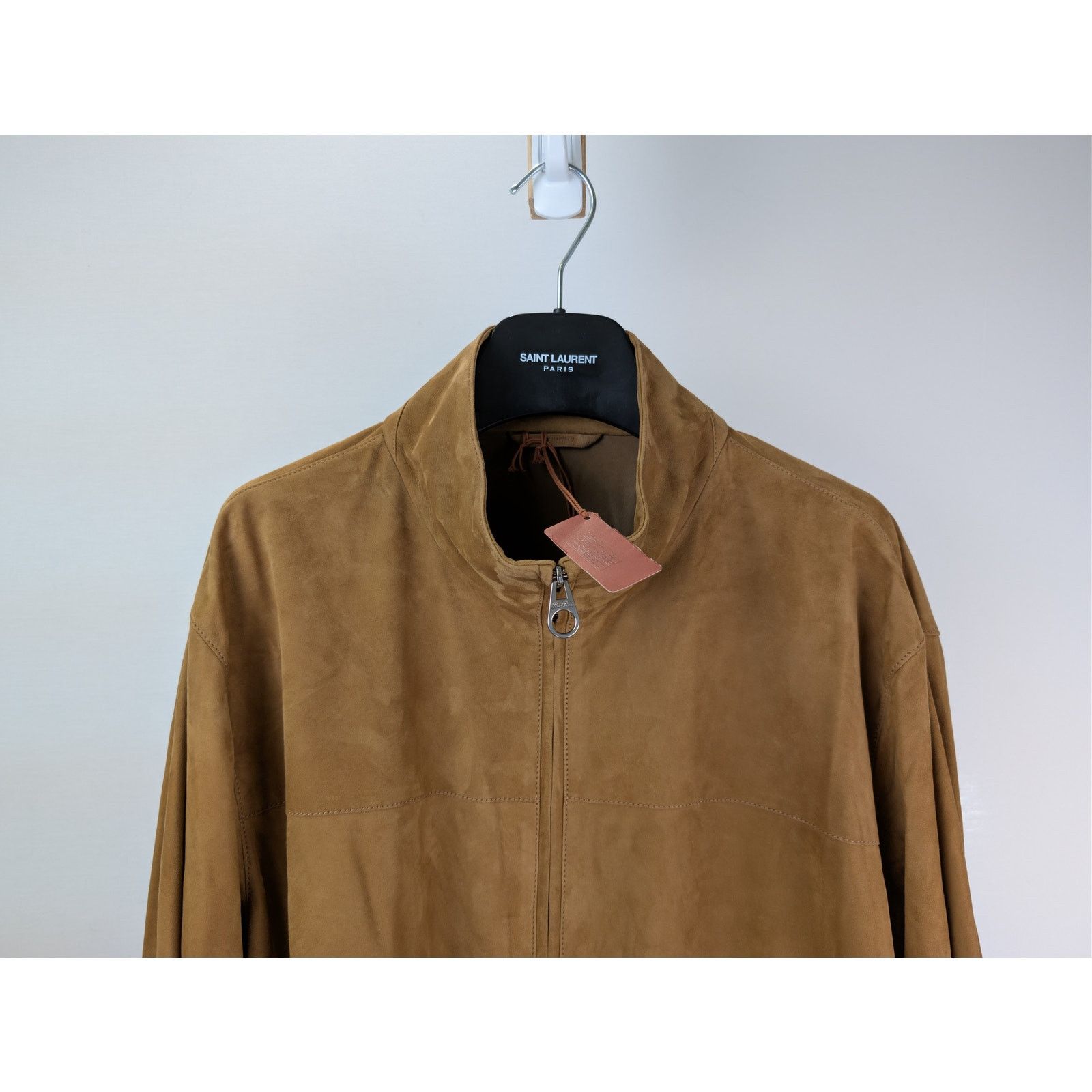 Loro Piana o1rshd1 Bomber Lowered Jacket in Camel Size US XL / EU 56 / 4 - 3 Thumbnail