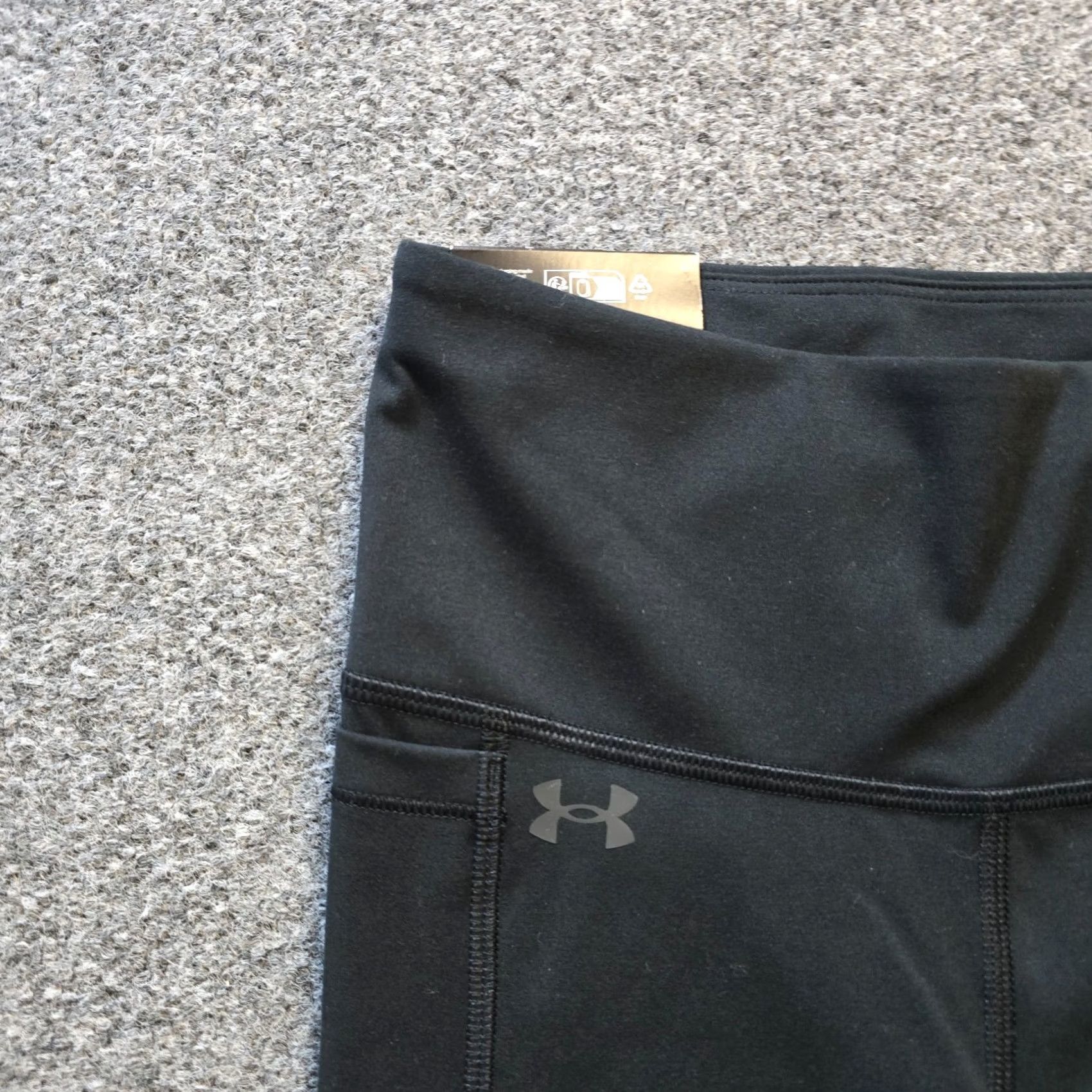 Under Armour Under Armour Pants Womens Size Small Black Motion Ankle Legging Cropped Stretchy Size 28" / US 6 / IT 42 - 3 Thumbnail
